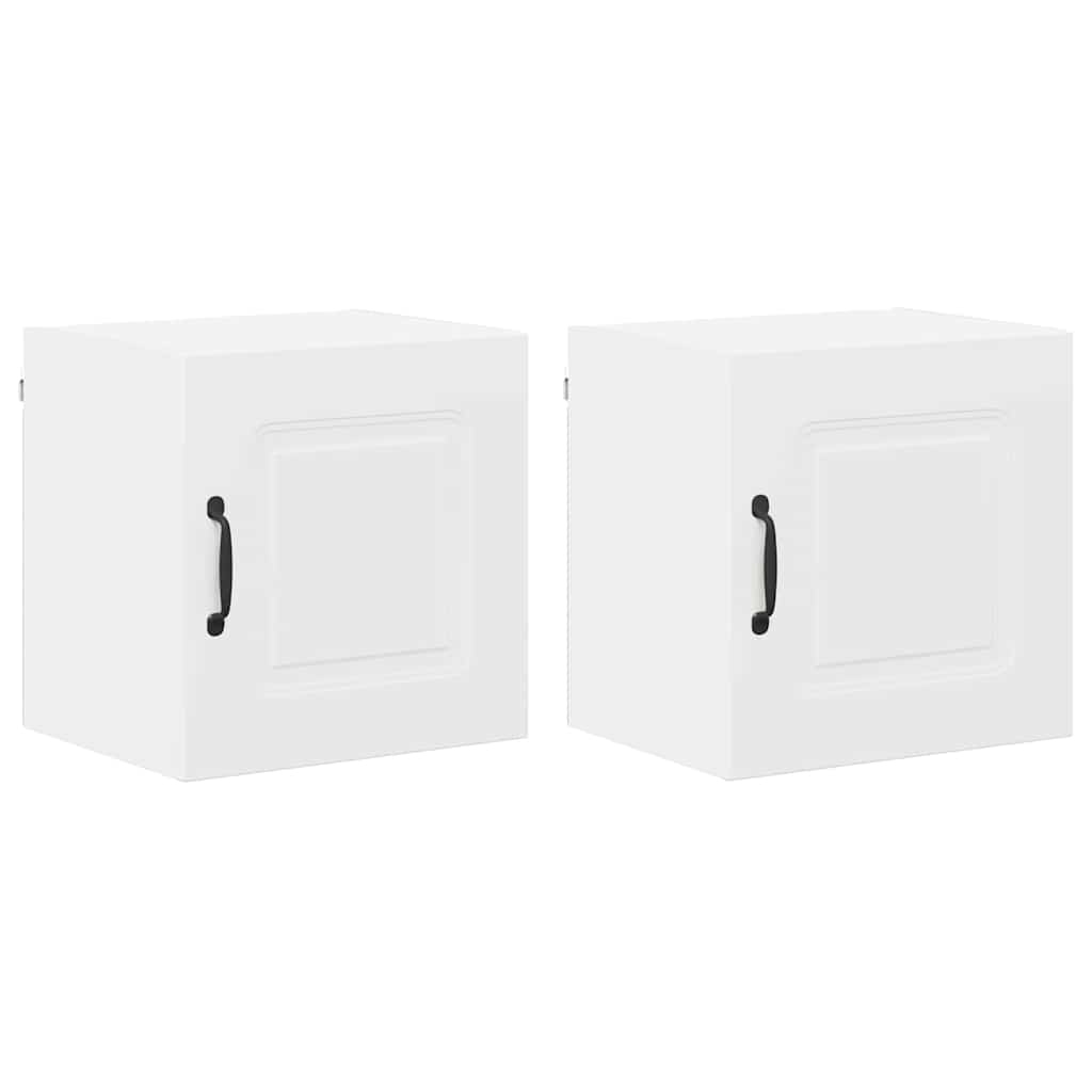 Keukenkast aan de muur 2 pcs Wit 40 x 31 x 40 cm Bewerkt hout