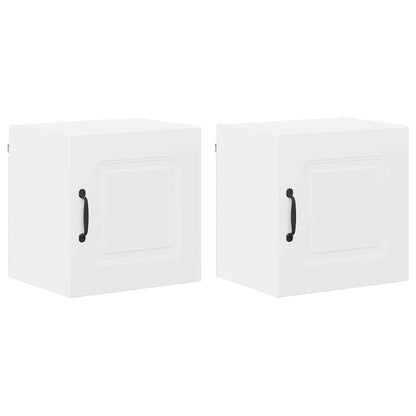 Keukenkast aan de muur 2 pcs Wit 40 x 31 x 40 cm Bewerkt hout