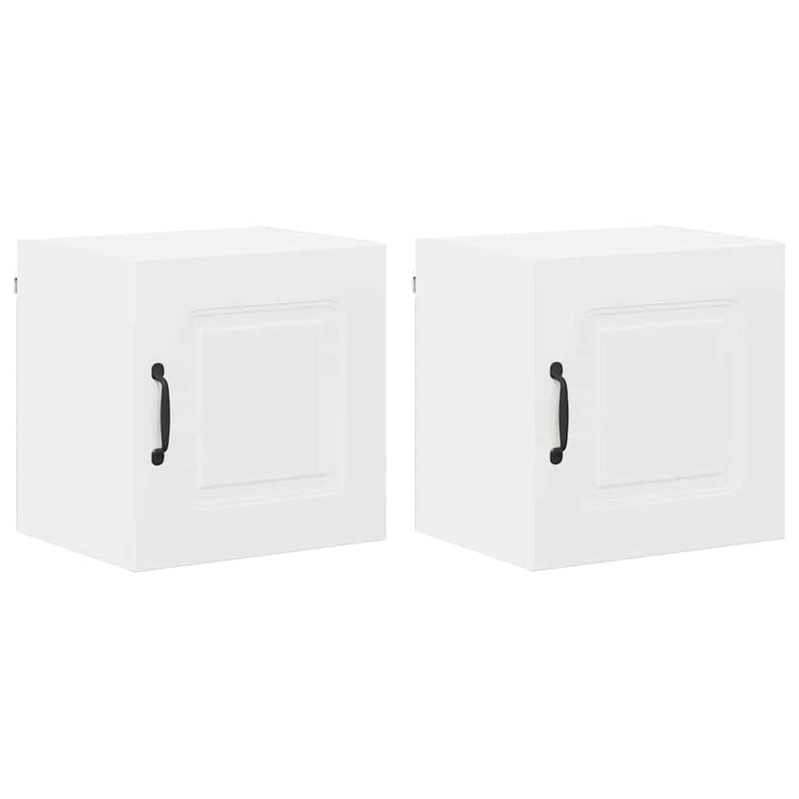 Keukenkast aan de muur 2 pcs Wit 40 x 31 x 40 cm Bewerkt hout