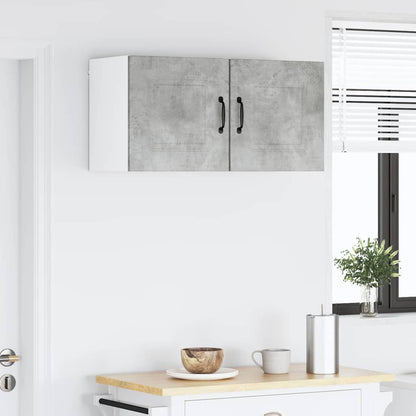 Keukenkast aan de muur Beton Grijs 40 x 31 x 40 cm Bewerkt hout