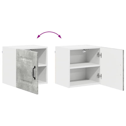 Keukenkast aan de muur Beton Grijs 40 x 31 x 40 cm Bewerkt hout