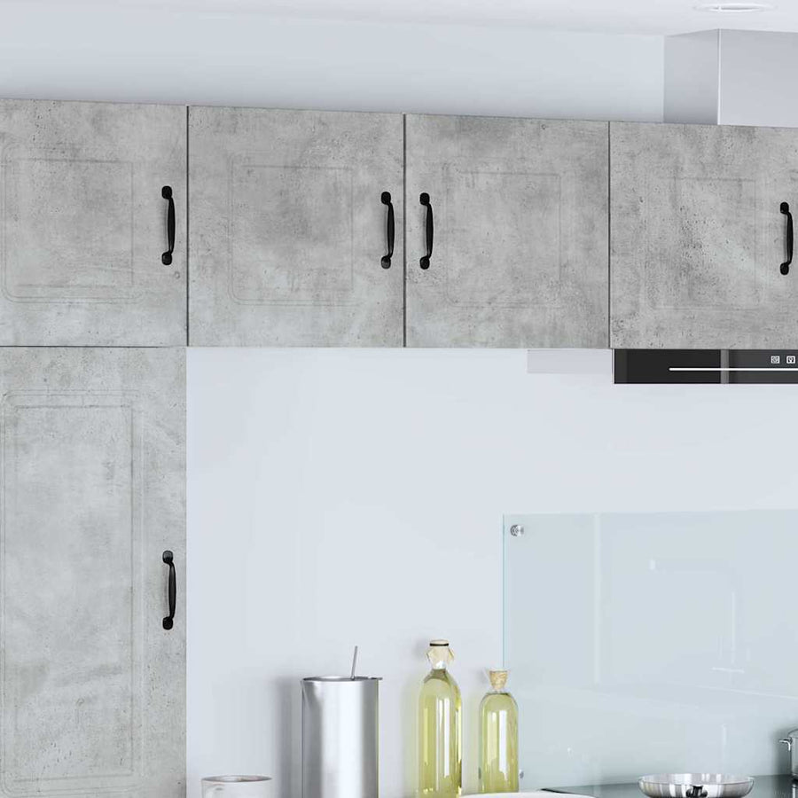 Keukenkast aan de muur 2 pcs Beton Grijs 40 x 31 x 40 cm