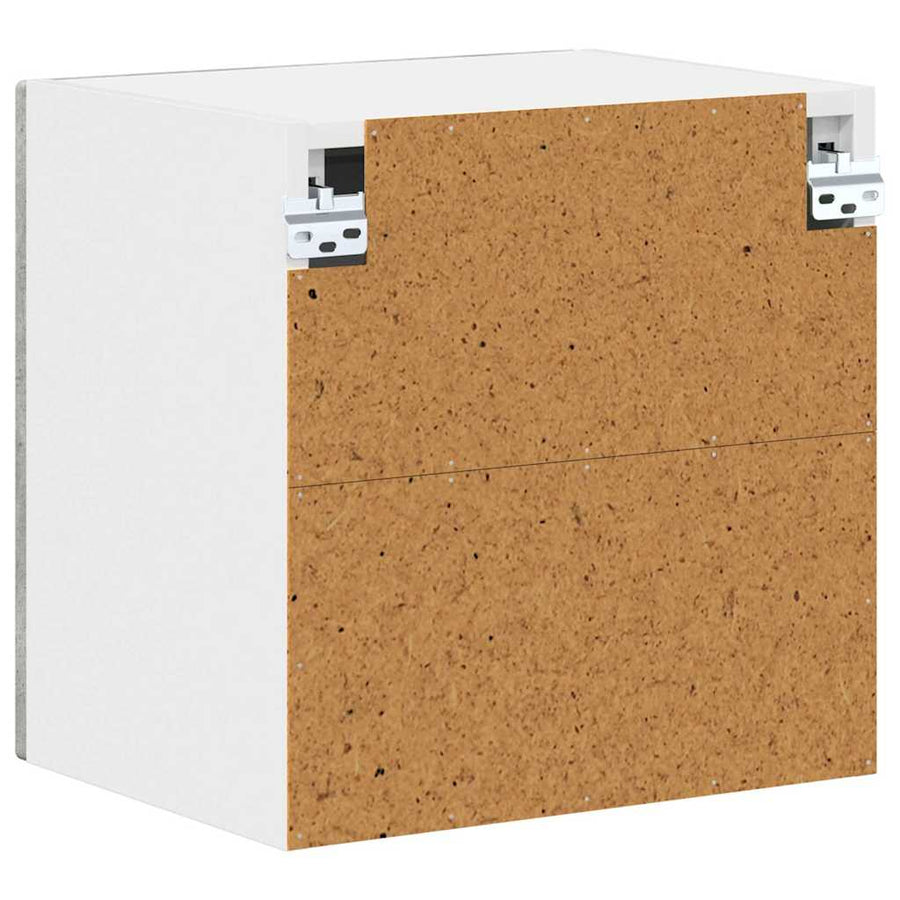 Keukenkast aan de muur 2 pcs Beton Grijs 40 x 31 x 40 cm