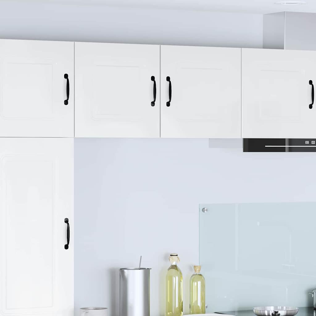 Keukenkast aan de muur 2 pcs Hoogglans wit 40 x 31 x 40 cm
