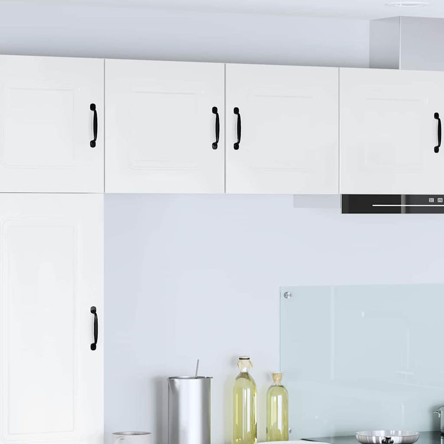 Keukenkast aan de muur 2 pcs Hoogglans wit 40 x 31 x 40 cm