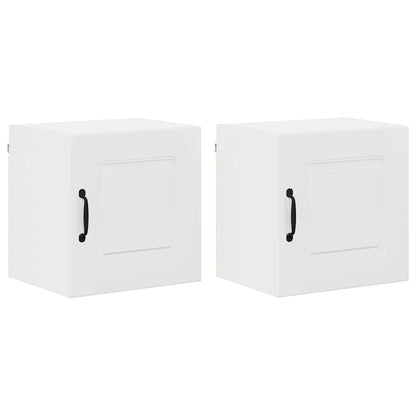 Keukenkast aan de muur 2 pcs Hoogglans wit 40 x 31 x 40 cm