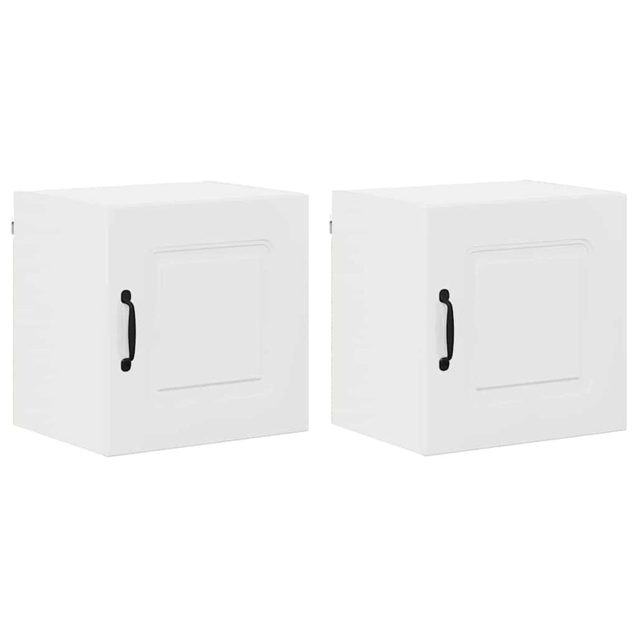 Keukenkast aan de muur 2 pcs Hoogglans wit 40 x 31 x 40 cm