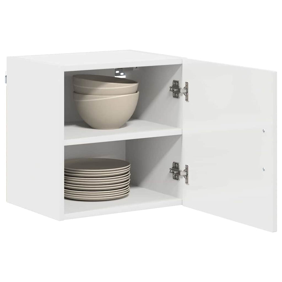 Keukenkast aan de muur 2 pcs Hoogglans wit 40 x 31 x 40 cm