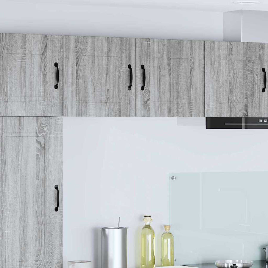 Keukenkast aan de muur met plank Grijs Sonoma 40 x 31 x 40 cm