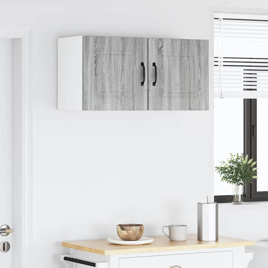 Keukenkast aan de muur met plank Grijs Sonoma 40 x 31 x 40 cm