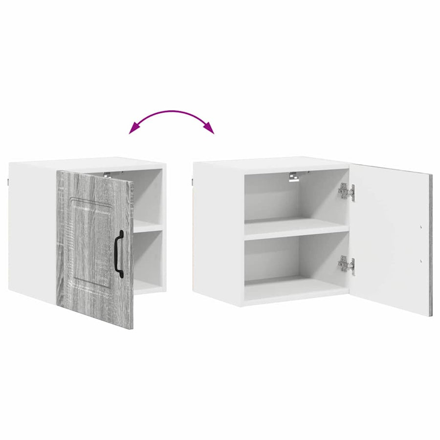 Keukenkast aan de muur met plank Grijs Sonoma 40 x 31 x 40 cm