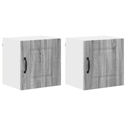 Keukenkast aan de muur 2 pcs Grijs Sonoma 40 x 31 x 40 cm