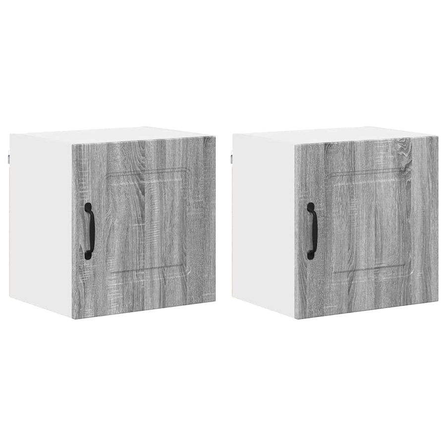 Keukenkast aan de muur 2 pcs Grijs Sonoma 40 x 31 x 40 cm