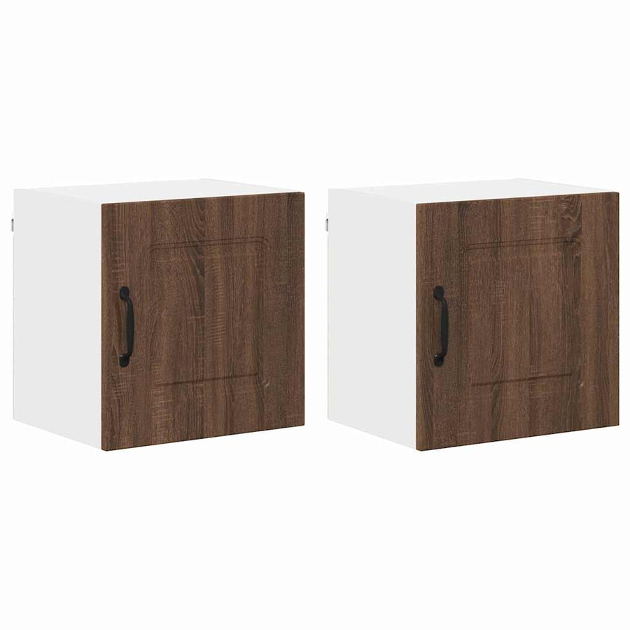 Keukenkast aan de muur 2 pcs Bruin Eiken 40 x 31 x 40 cm