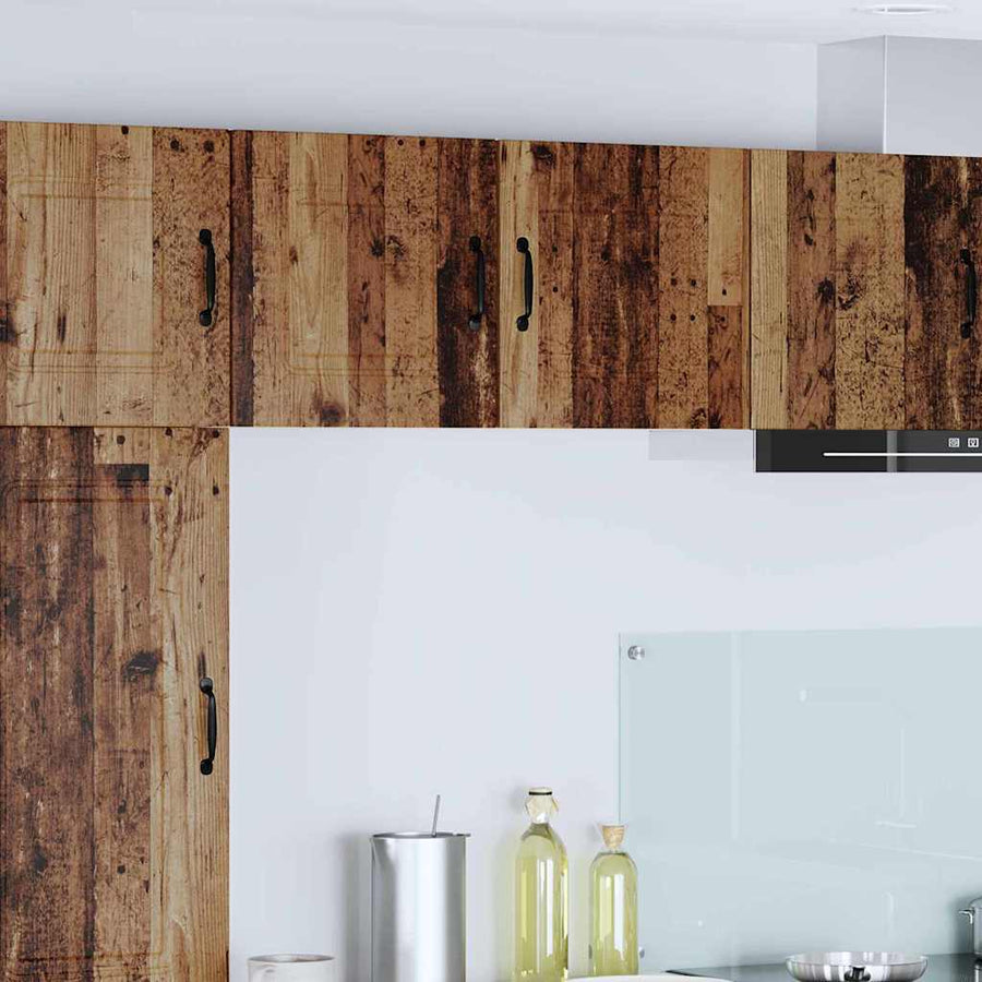 Keukenkast aan de muur met plank 2 pcs Oud Hout 40 x 31 x 40 cm