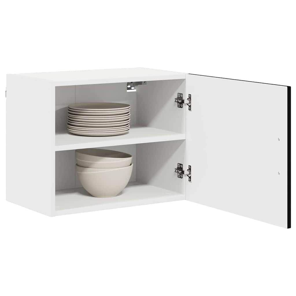 Keukenkast aan de muur Zwart 50 x 31 x 40 cm Bewerkt hout