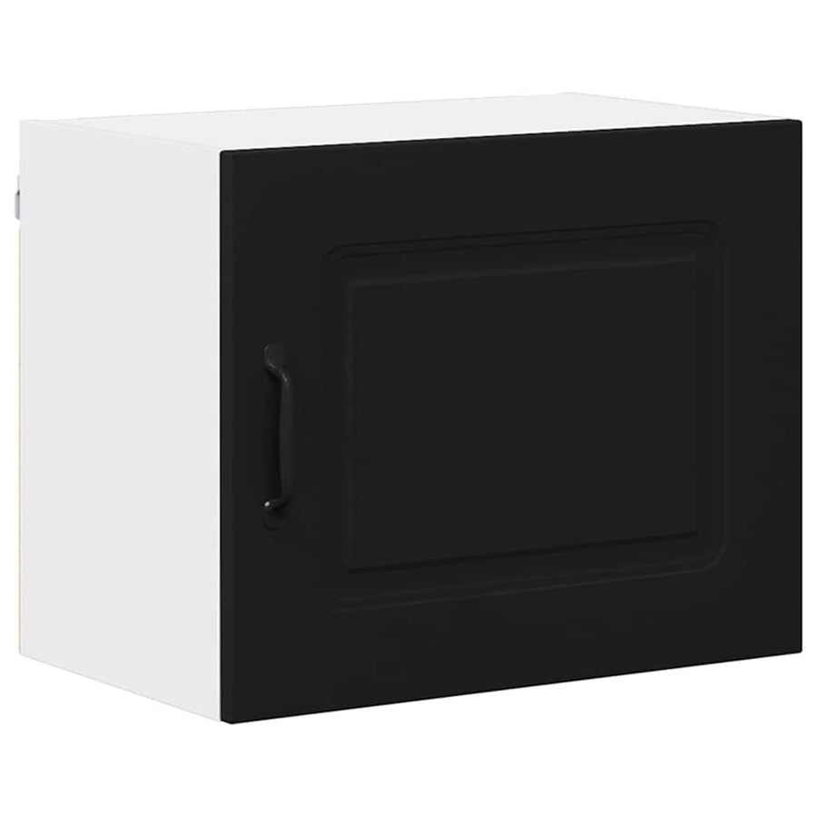 Keukenkast aan de muur 2 pcs Zwart 50 x 31 x 40 cm Bewerkt hout