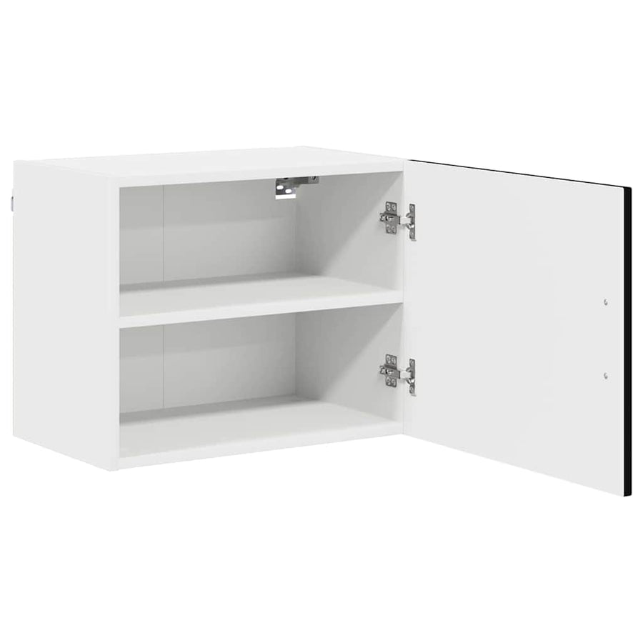 Keukenkast aan de muur 2 pcs Zwart 50 x 31 x 40 cm Bewerkt hout