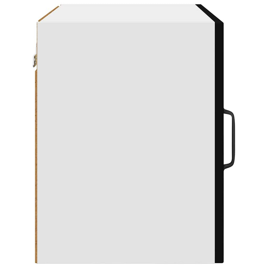 Keukenkast aan de muur 2 pcs Zwart 50 x 31 x 40 cm Bewerkt hout