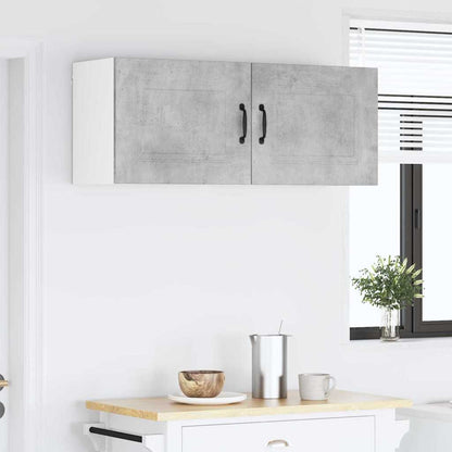 Keukenkast aan de muur Beton Grijs 50 x 31 x 40 cm Bewerkt hout