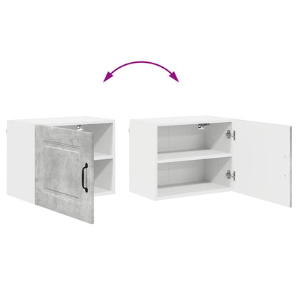 Keukenkast aan de muur Beton Grijs 50 x 31 x 40 cm Bewerkt hout