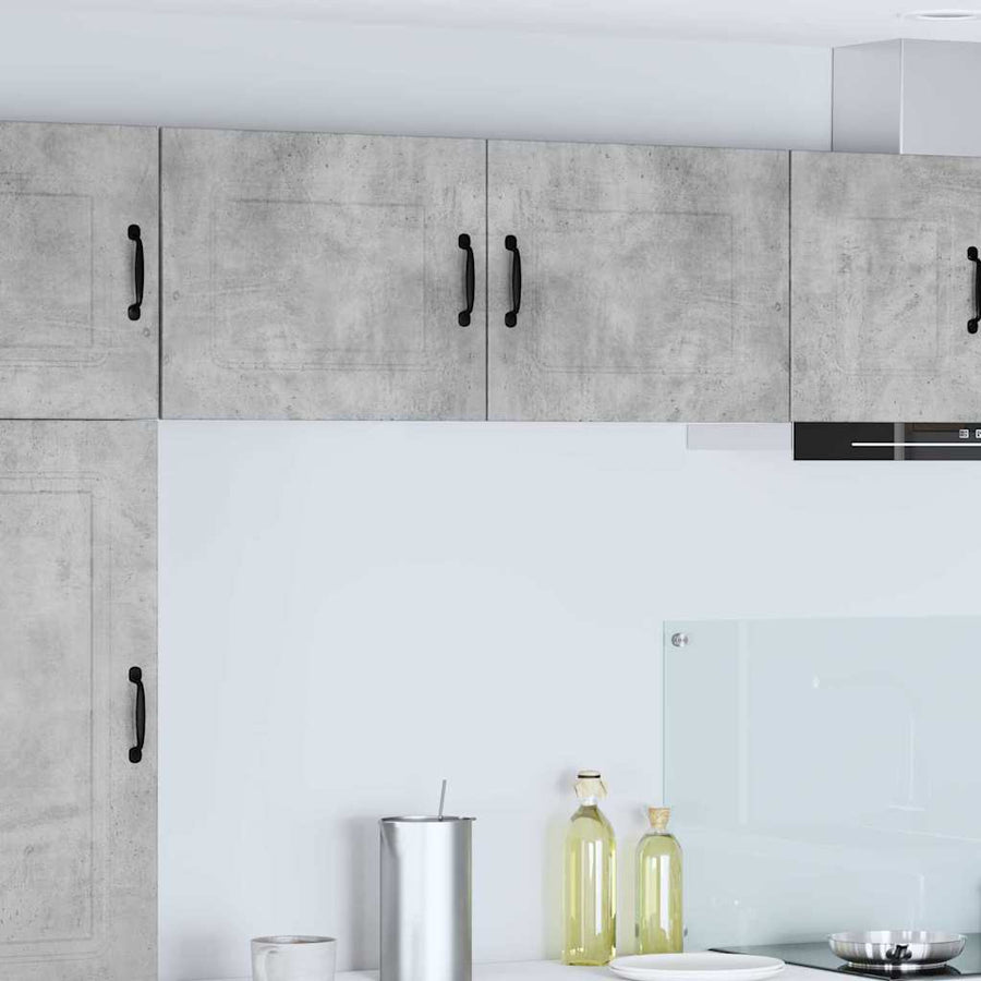 Keukenkast aan de muur 2 pcs Beton Grijs 50 x 31 x 40 cm