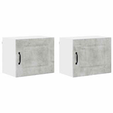 Keukenkast aan de muur 2 pcs Beton Grijs 50 x 31 x 40 cm