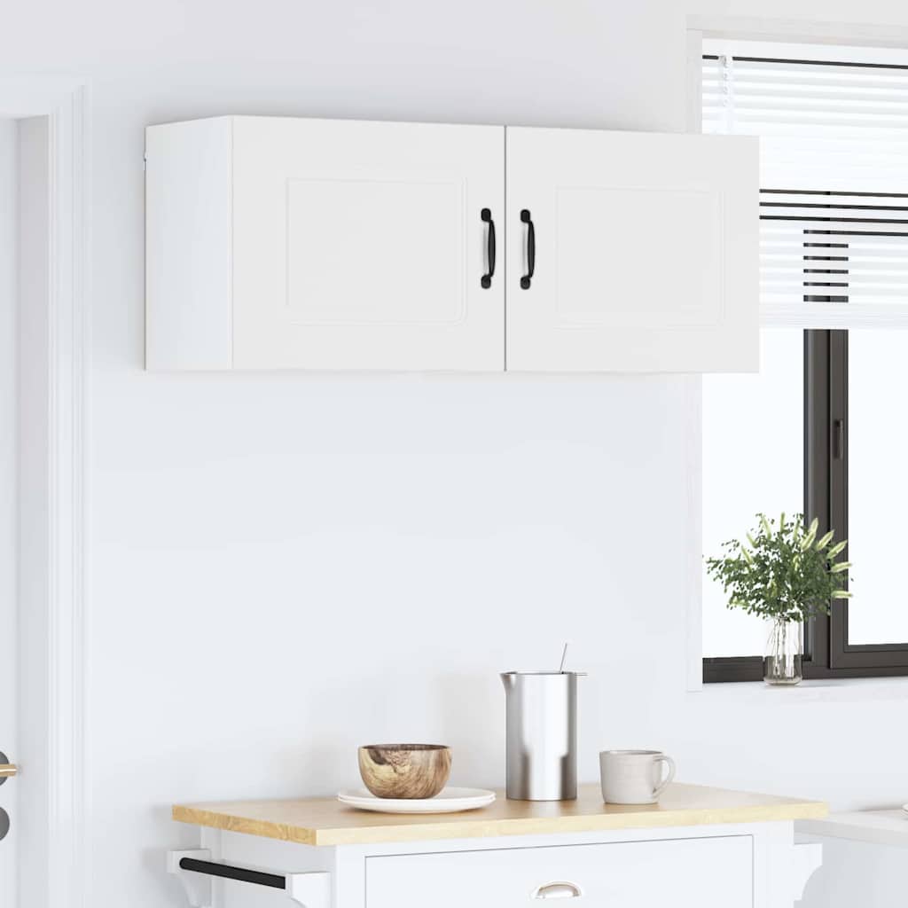Keukenkast aan de muur met plank Hoogglans wit 50 x 31 x 40 cm