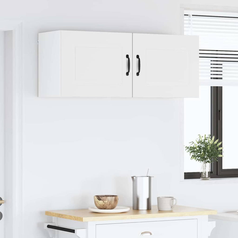 Keukenkast aan de muur met plank Hoogglans wit 50 x 31 x 40 cm
