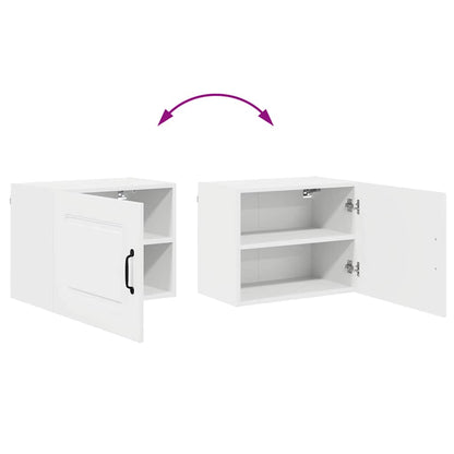 Keukenkast aan de muur met plank Hoogglans wit 50 x 31 x 40 cm