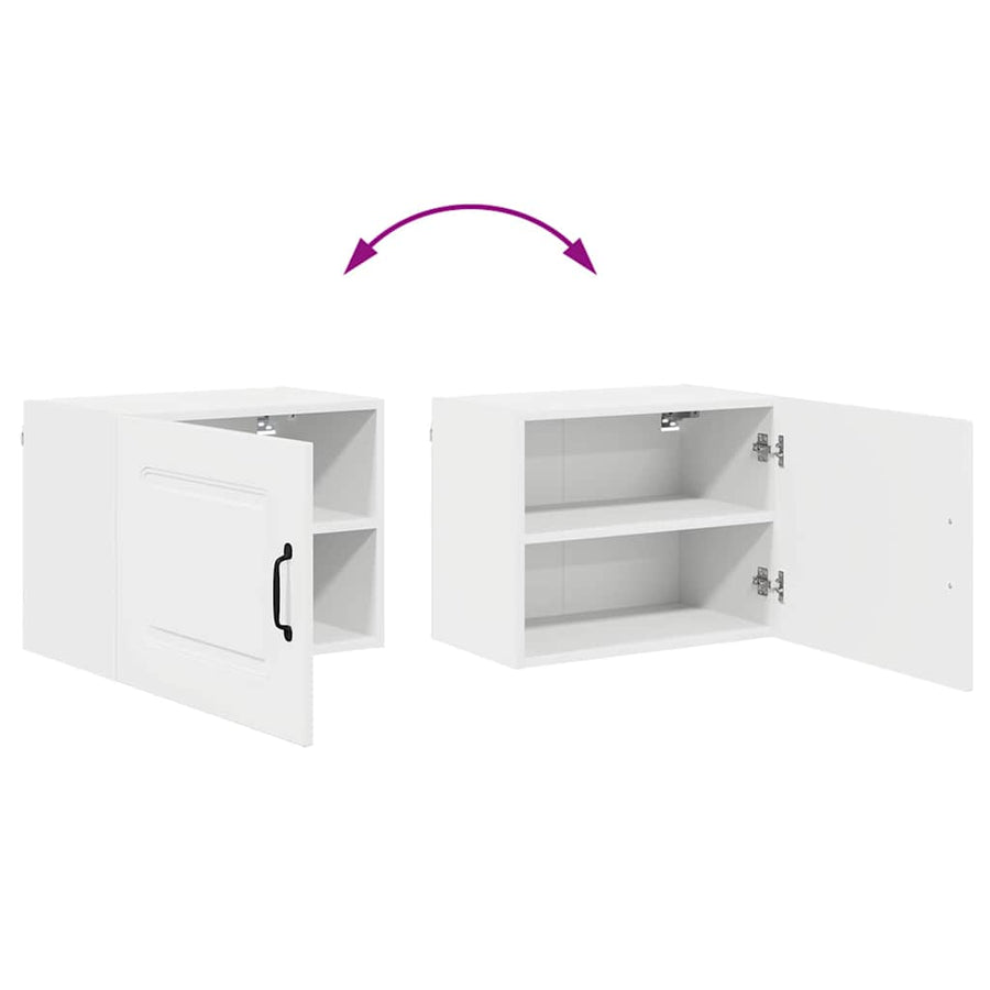 Keukenkast aan de muur met plank Hoogglans wit 50 x 31 x 40 cm