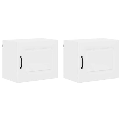 Keukenkast aan de muur 2 pcs Hoogglans wit 50 x 31 x 40 cm