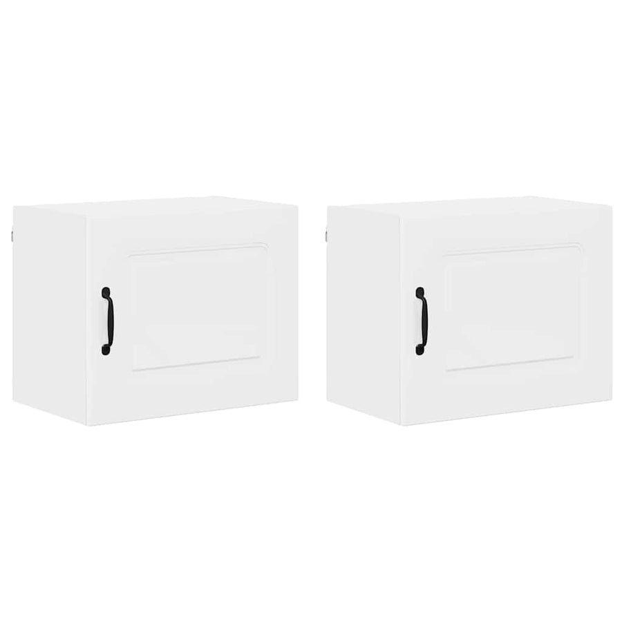 Keukenkast aan de muur 2 pcs Hoogglans wit 50 x 31 x 40 cm