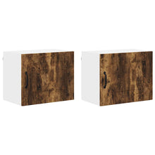 Keukenkast aan de muur 2 pcs Gerookt eiken 50 x 31 x 40 cm