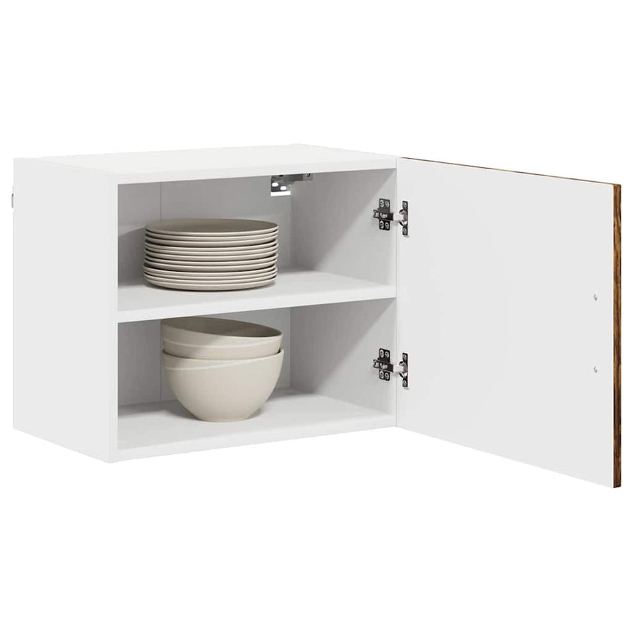 Keukenkast aan de muur 2 pcs Gerookt eiken 50 x 31 x 40 cm