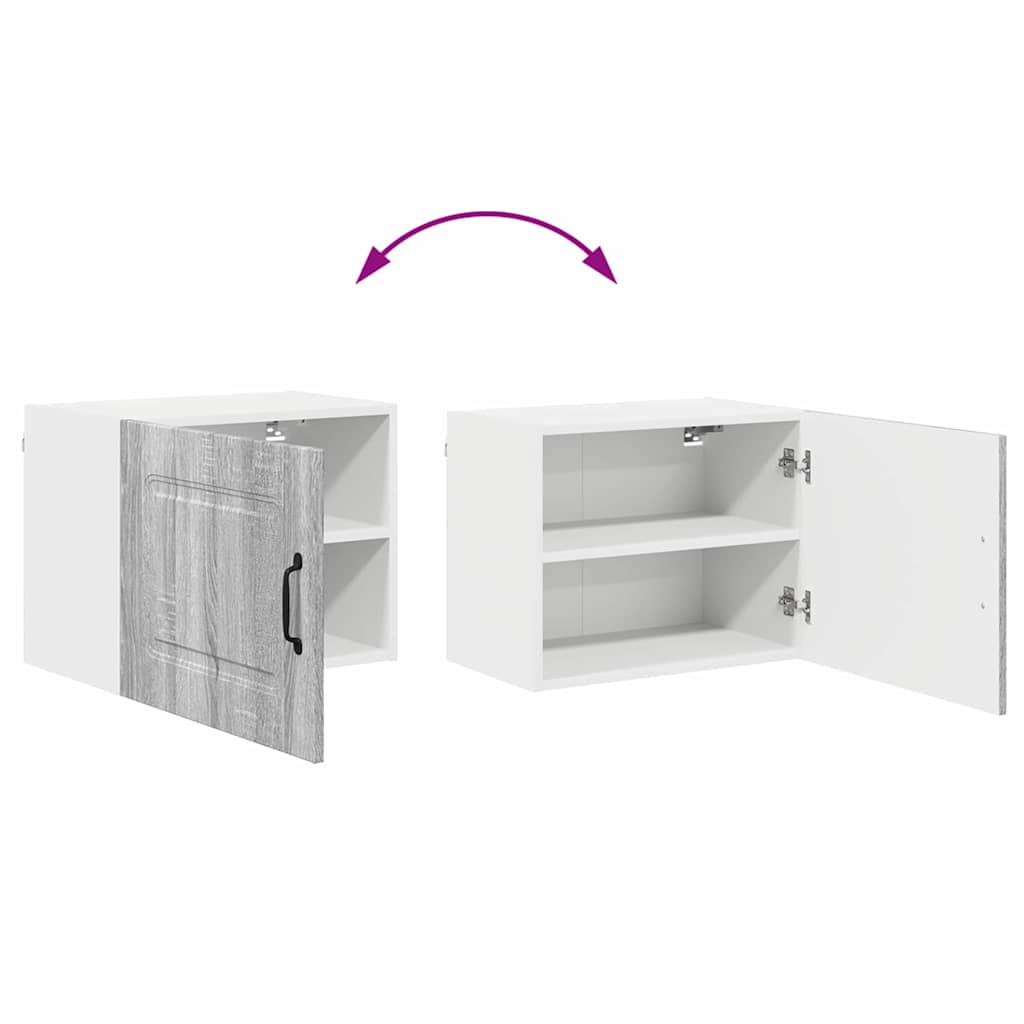 Keukenkast aan de muur met plank Grijs Sonoma 50 x 31 x 40 cm