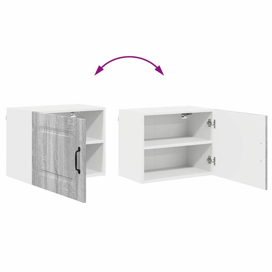 Keukenkast aan de muur met plank Grijs Sonoma 50 x 31 x 40 cm