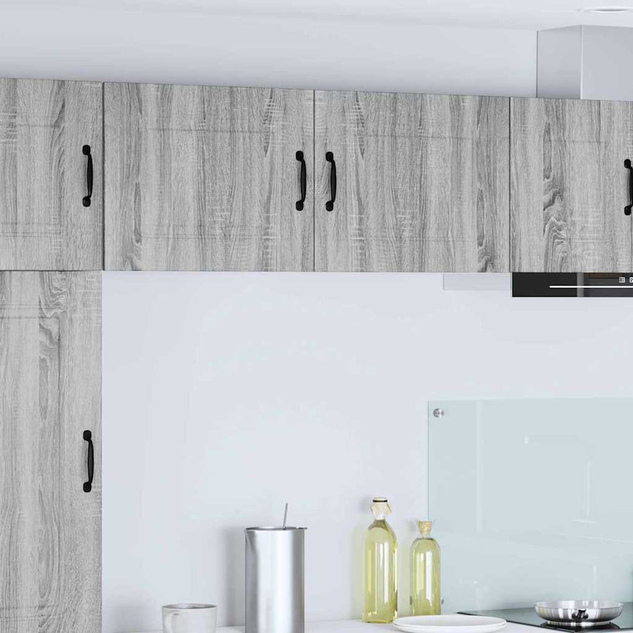 Keukenkast aan de muur 2 pcs Grijs Sonoma 50 x 31 x 40 cm
