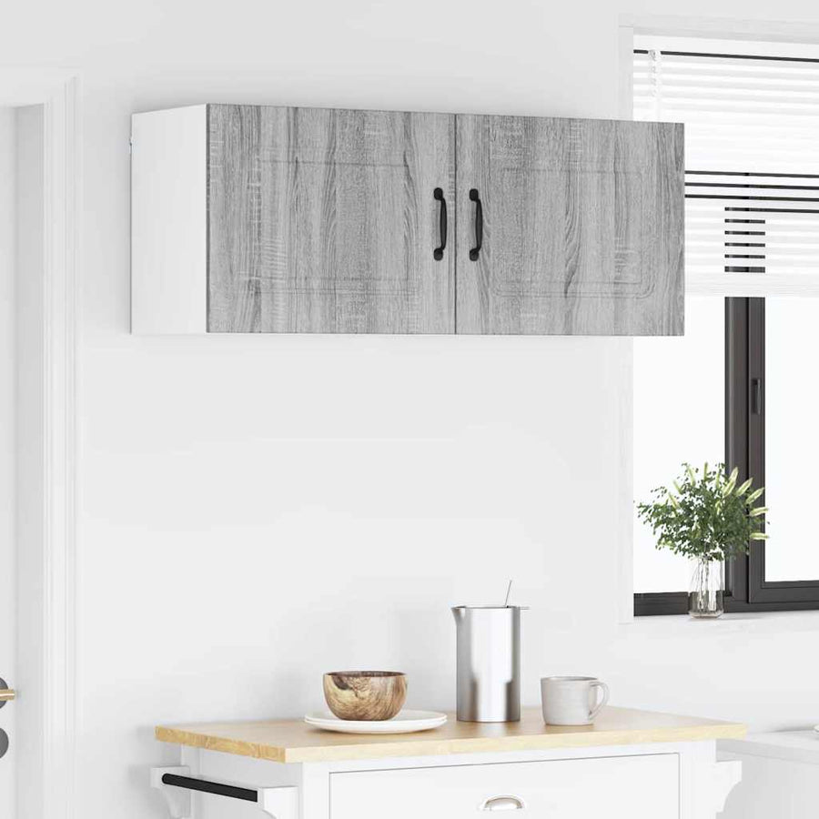 Keukenkast aan de muur 2 pcs Grijs Sonoma 50 x 31 x 40 cm