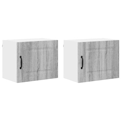 Keukenkast aan de muur 2 pcs Grijs Sonoma 50 x 31 x 40 cm