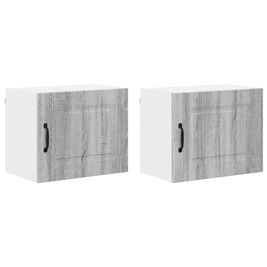 Keukenkast aan de muur 2 pcs Grijs Sonoma 50 x 31 x 40 cm