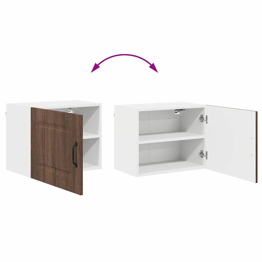 Keukenkast aan de muur Bruin Eiken 50 x 31 x 40 cm Bewerkt hout