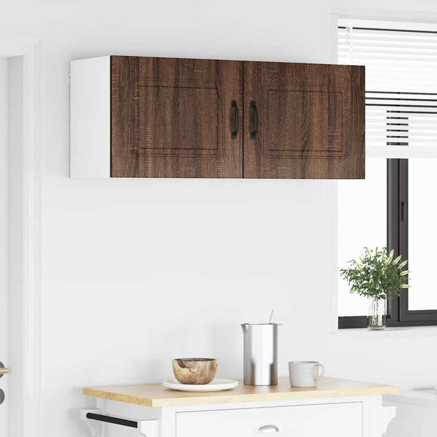 Keukenkast aan de muur 2 pcs Bruin Eiken 50 x 31 x 40 cm