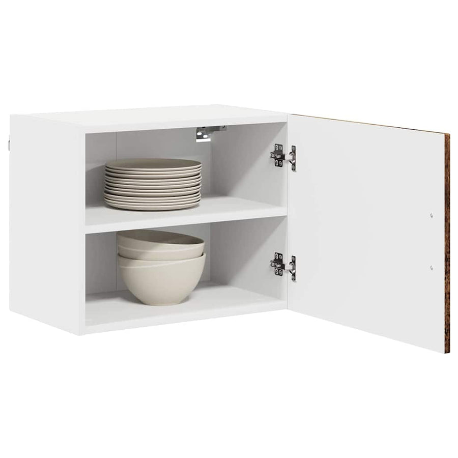 Keukenkast aan de muur met plank 2 pcs Oud Hout 50 x 31 x 40 cm
