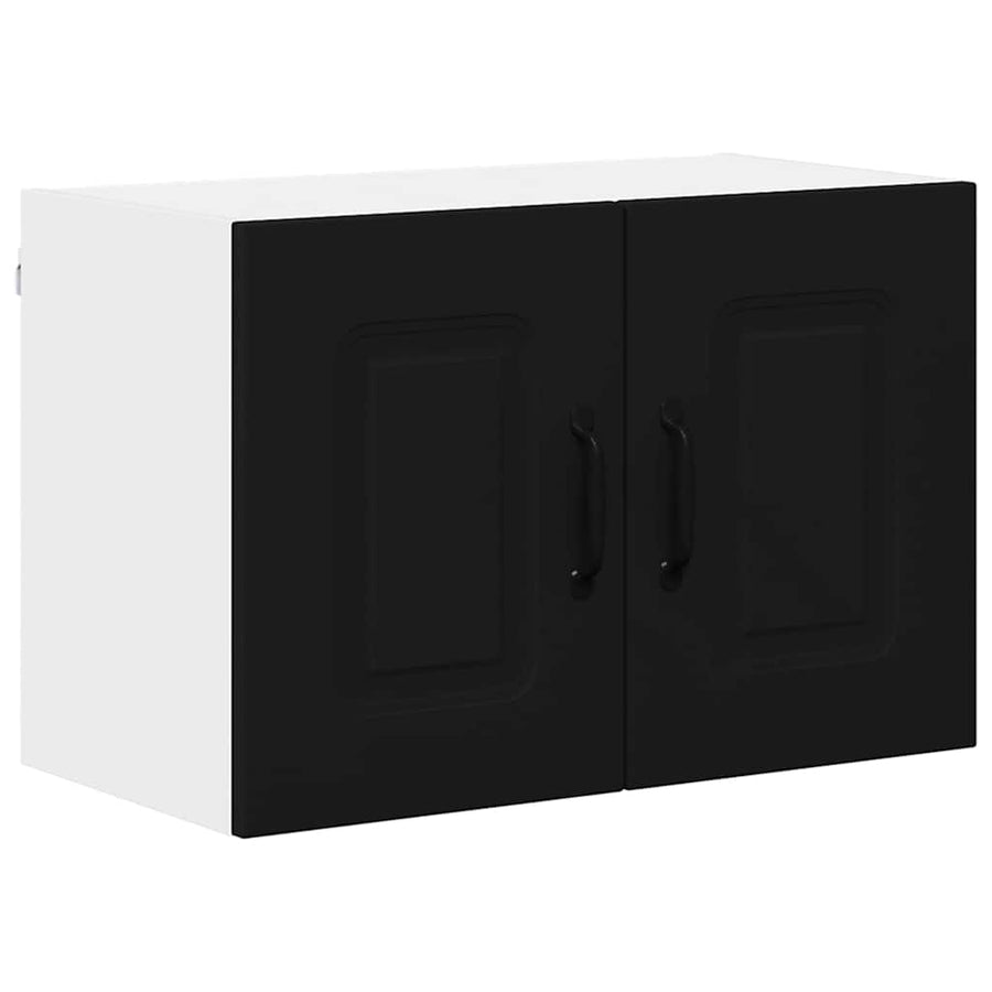 Keukenkast aan de muur Zwart 60 x 31 x 40 cm Bewerkt hout