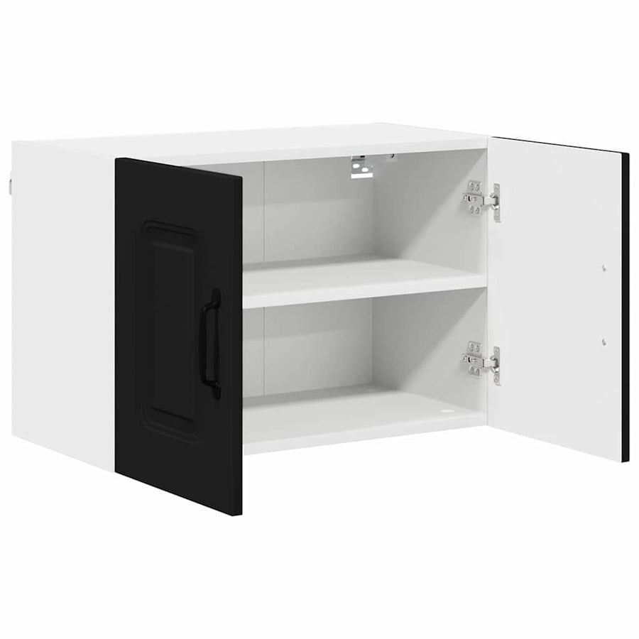 Keukenkast aan de muur Zwart 60 x 31 x 40 cm Bewerkt hout