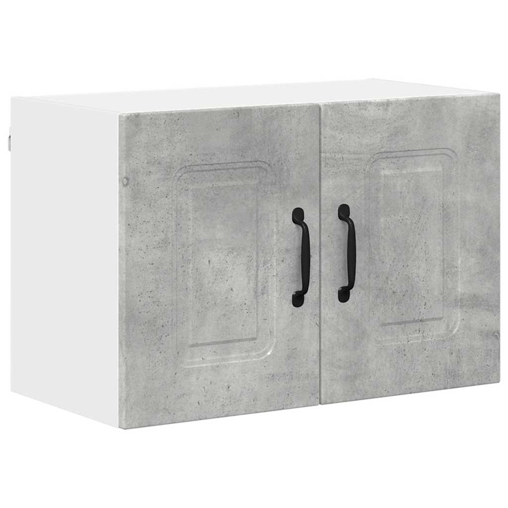 Keukenkast aan de muur Beton Grijs 60 x 31 x 40 cm Bewerkt hout