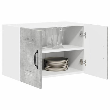 Keukenkast aan de muur Beton Grijs 60 x 31 x 40 cm Bewerkt hout