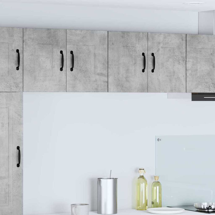 Keukenkast aan de muur 2 pcs Beton Grijs 60 x 31 x 40 cm