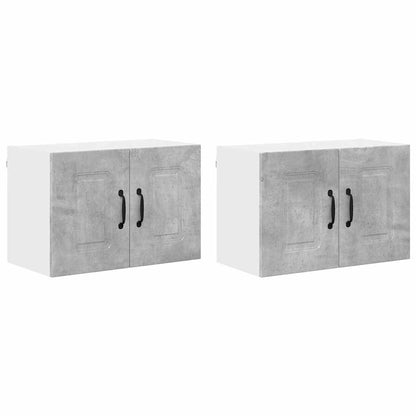 Keukenkast aan de muur 2 pcs Beton Grijs 60 x 31 x 40 cm